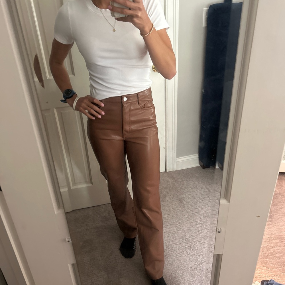 Aritzia leather pants